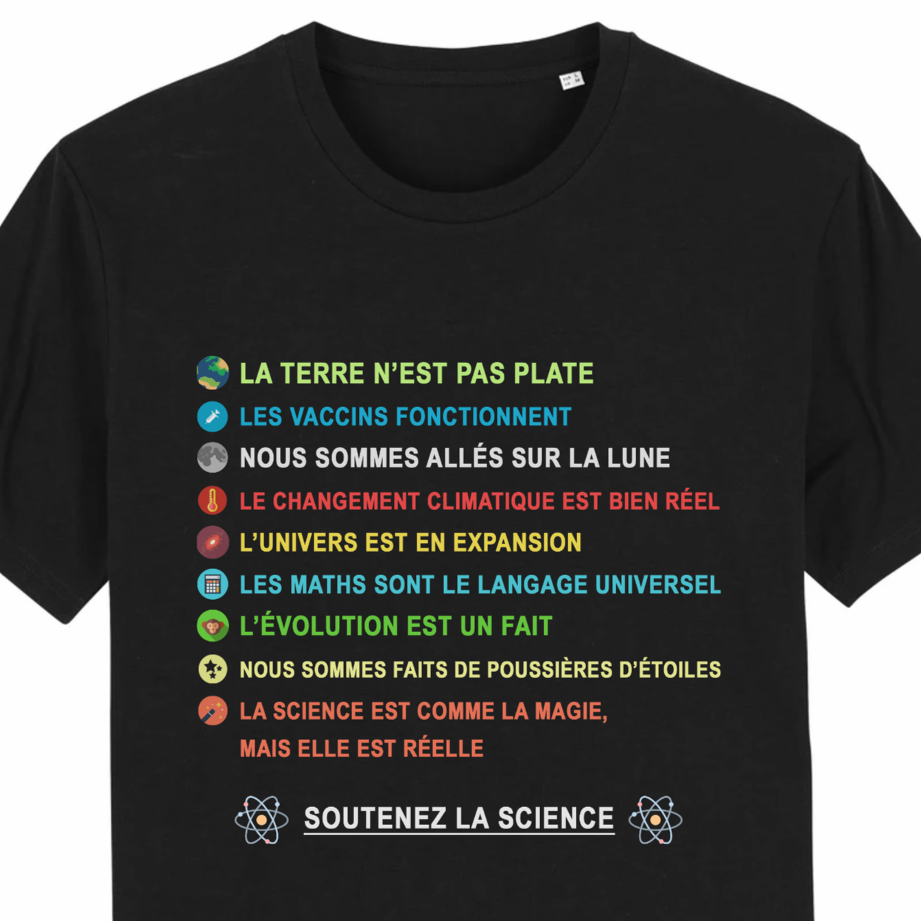 T-shirt "Soutenez la science"